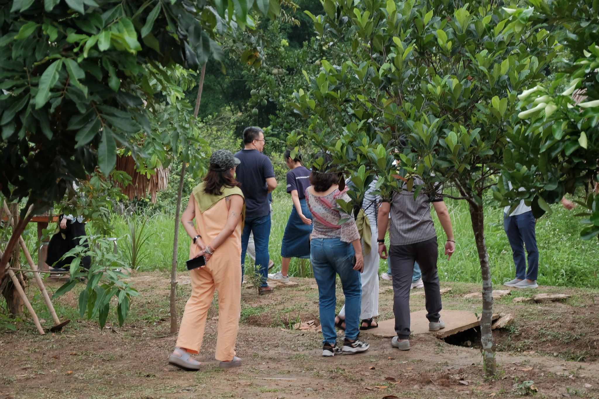 Forest Ecopreneurs community members visiting a forest-based enterprise site.