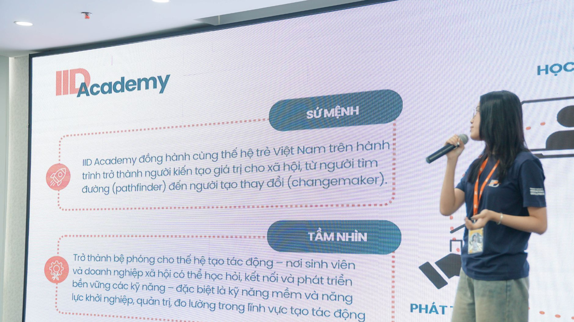 IID Academy presentation and training session.